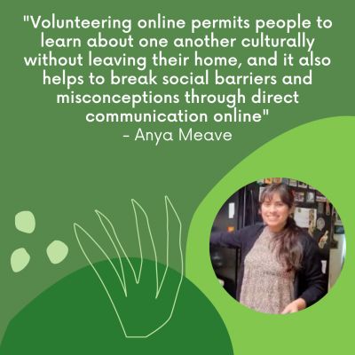 Anya about online volunteering