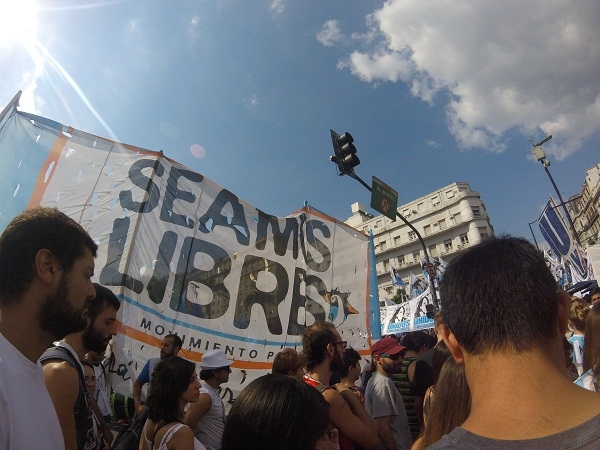 Demonstration in Buenos Aires